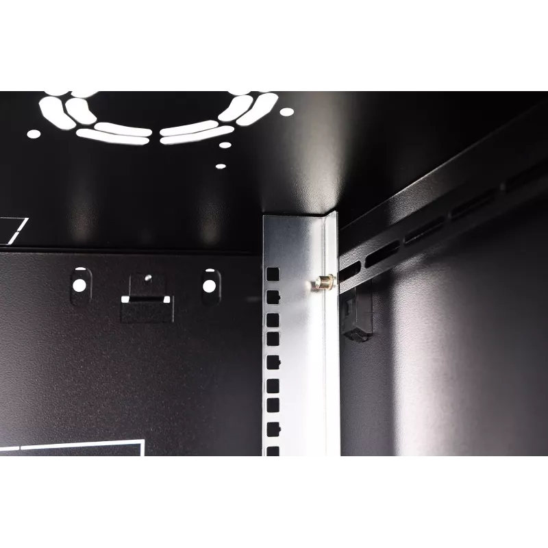 Nástenný 19-palcový rack DIGITUS Dynamic-N DN-37103 — 7U, 600x600 mm, IP20, nezmontovaný, čierny