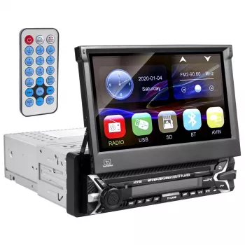 Audiocore AC9100 autorádio digitálne čierna, červená