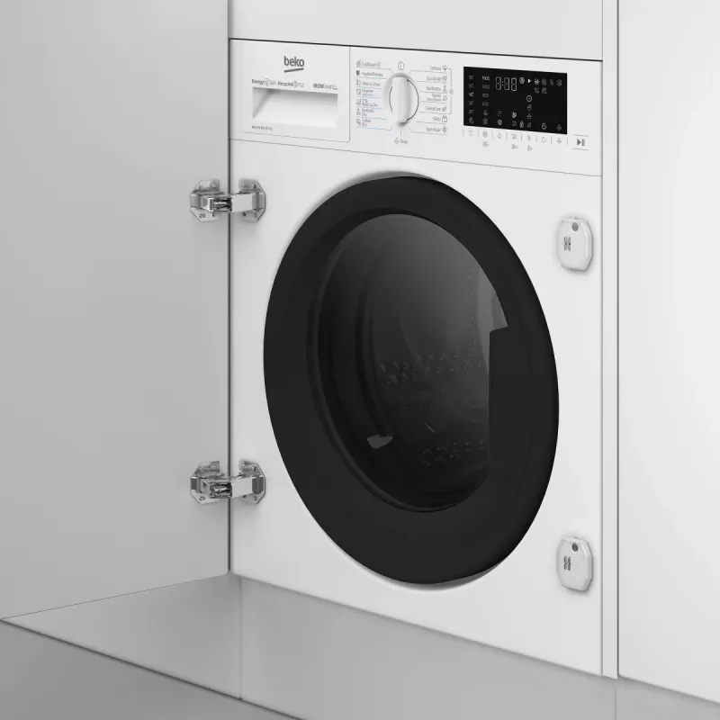 Práčka so sušičkou BEKO B5DBT68547W vstavaná, 8 kg pranie / 5 kg sušenie, 1400 ot/min