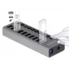 DeLOCK externý 5 Gbps USB hub s 10 portami + prepínač