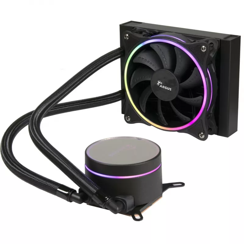 All-in-One kvapalinový chladič Inter-Tech LC-120 RGB 12 cm čierny