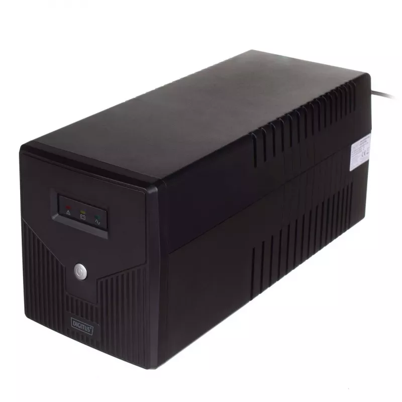 Digitus DN-170065 line-interactive záložný zdroj (UPS), 1000VA / 600W, 4x Schuko, 2x 12V/7Ah