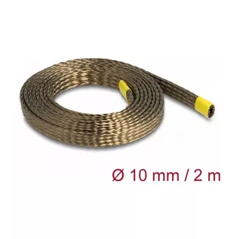 DeLOCK opletená hadica z bazaltových vlákien 2 m x 10 mm hnedá