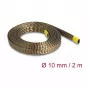 DeLOCK opletená hadica z bazaltových vlákien 2 m x 10 mm hnedá
