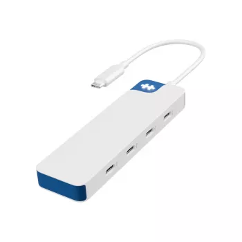 Hyper HyperDrive Flex 4-portový USB-C hub, biely/modrý | HD5201BUGL