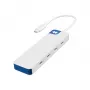 Hyper HyperDrive Flex 4-portový USB-C hub, biely/modrý | HD5201BUGL
