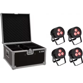 Sada LED PAR reflektorov EUROLITE 20000845 — 4×9W, krytie IP