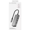 Satechi dokovacia stanica 4-in-1 ST-H3C25EM USB-C 3.2 Gen2 sivá (ST-H3C25EM)