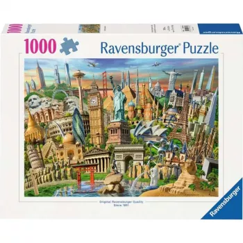 Puzzle Svetové pamiatky (1000 dielikov)
