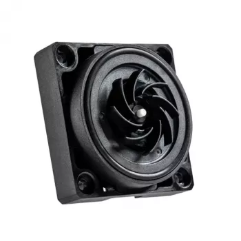 Pumpa BitsPower K1M — kompaktná čierna pumpa na vodné chladenie, 8–16V, 0,7A, 8,4W, 62×62×28,1 mm