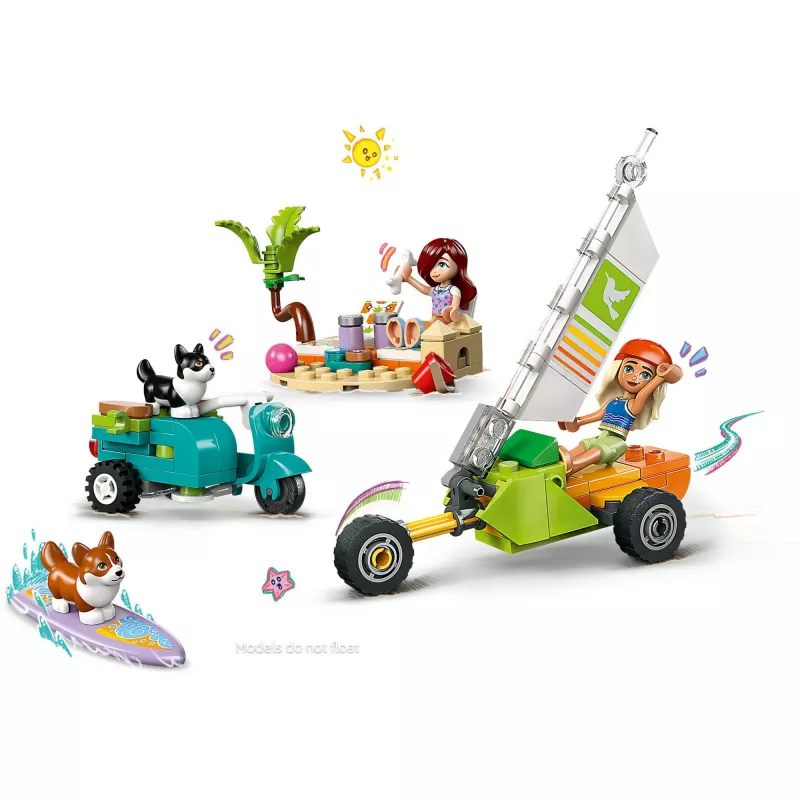 LEGO FRIENDS 42641 Surfujúce psy a dobrodružstvo na kolobežke