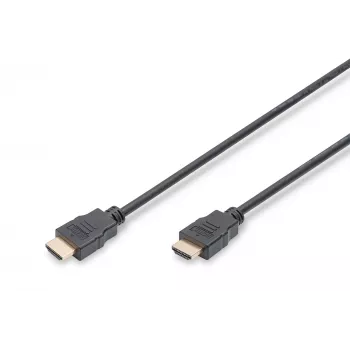 Assmann HDMI High Speed prepojovací kábel, Type-A M/M, 5,0 m, s Ethernetom, pôvodne HDMI 1.4, UL, čierny, zlatý (AK-330114-050-S)