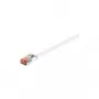 Wentronic Goobay CAT 6 plochý patch kábel, U/FTP, biela, 7,5 m - medený materiál (94920)