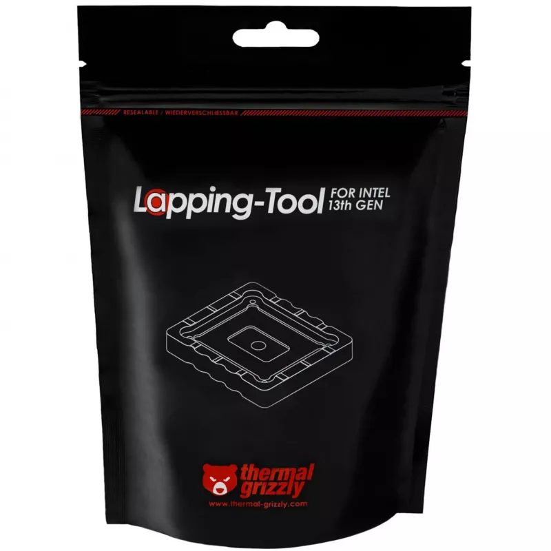 Lapping Tool 13. a 14. gen. Intel CPU, príslušenstvo na brúsenie/leštenie (transparentné)