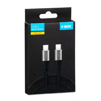 iBOX IKUTC USB-C kábel 60W 2m čierny
