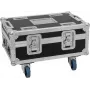 Flightcase Roadinger BAS-1 pre 8× SILENT PAR 6 QCL — transportné puzdro