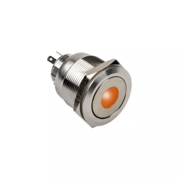 DimasTech vandalizmu odolný tlačidlový spínač 25 mm Silverline Dot RGB PD216