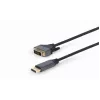 Videokábel adaptér Gembird CC-DPM-DVIM-4K-6 – DisplayPort na DVI, 1,8 m, 4K, čierny
