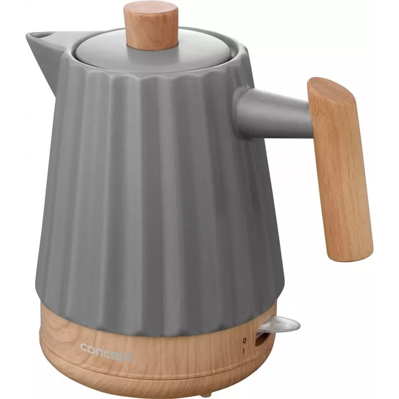 Concept RK0092 keramická kanvica 1,5 l tmavosivá