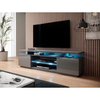 RTV skrinka EVA 180x40x56 grafitová/lesklá