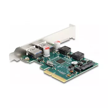 DeLOCK PCI Express x4 karta na 2 x externé USB 10 Gbit/s Type-A konektor samica Low Profile