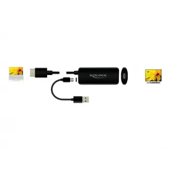 Adaptér HDMI-A konektor samec na USB Type-C konektor samica DeLOCK 63251