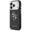 GUESS | Hardcase 4G | Zadný kryt | iPhone 17 Pro Max | Apple | Ekologická koža/PC/Plast/TPU | Čierna