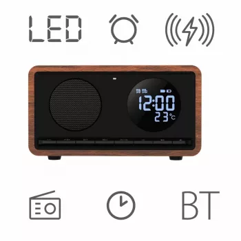 MANTA Rádiobudík RDI912B Rimini čierny s 12-palcovým displejom a 8 GB pamäte