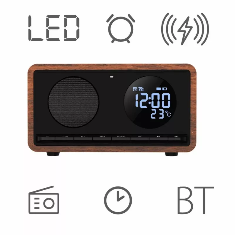 Manta RDI912B Rimini rádiobudík, čierny