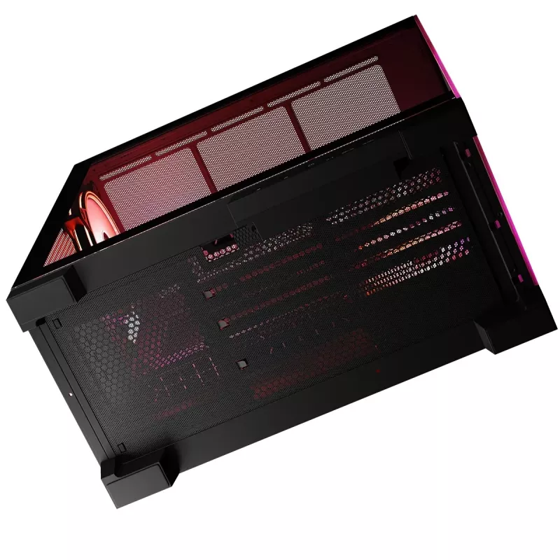 PC skriňa MODECOM Volcano SPACE APEX ARGB Midi Tower, tvrdené sklo, USB-C, podporuje ATX/microATX/Mini-ITX, GPU do 430 mm, CPU chladič do 180 mm