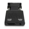 SAVIO CL-145 konvertor VGA na HDMI, audio, Full HD, čierna