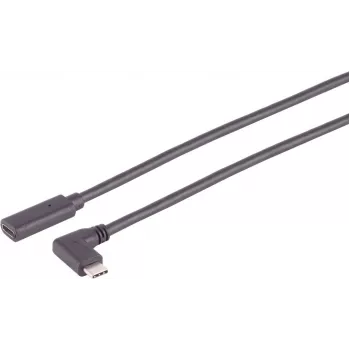 USB kábel S/CONN 13-54025 USB 3.2 Gen 2x2 1 m USB C sivý