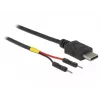 DeLOCK 85418 napájací kábel USB-C na 2x kolíkový konektor, 0,1 m