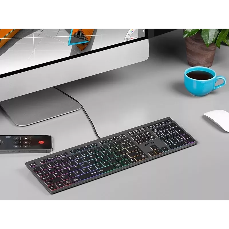 Káblová klávesnica A4Tech FSTYLER FX60H s neónovým podsvietením