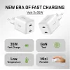 Nástenná USB-C nabíjačka YENKEE G35D 2x18W Power Delivery 3.0 3A