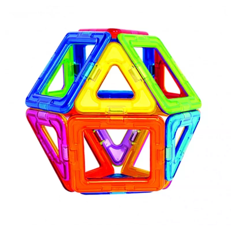 Magnetická stavebnica MAGFORMERS 14-dielna sada — 14 magnetických geometrických dielov