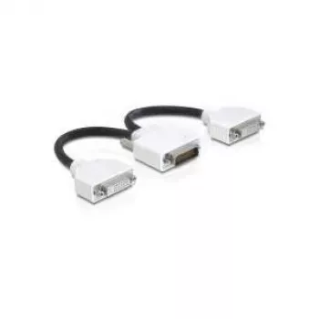 Video kábel adaptér DeLOCK 65281 DMS 2 x DVI 0,2 m čierny
