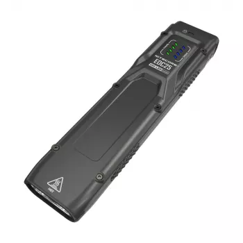 Taktická baterka Nitecore EDC25 — duálna LED, 15 lm, hliníkové puzdro, USB nabíjateľná, IP54, nárazuvzdorná, čierna