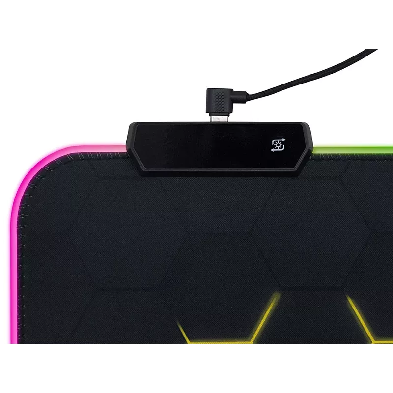 TRACER GameZone Hexy1 RGB podložka pod myš a klávesnicu, 80 x 30 x 0,4 cm, čierna