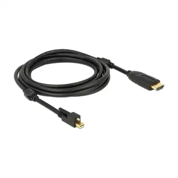 Video kábel adaptér DeLOCK 83731 Mini DisplayPort na HDMI 3m čierny
