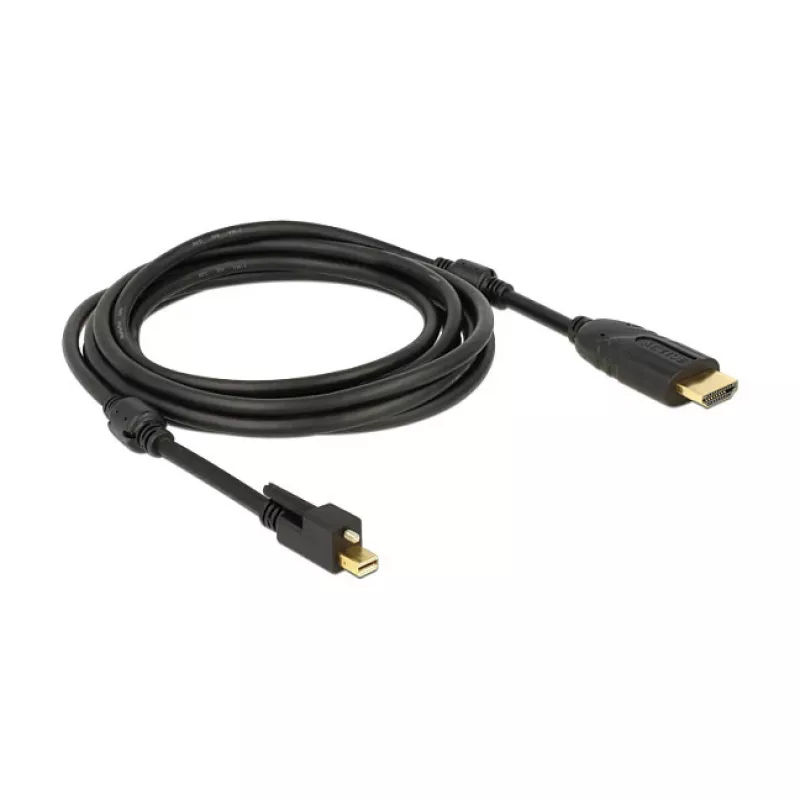 Video kábel adaptér DeLOCK 83731 Mini DisplayPort na HDMI 3m čierny
