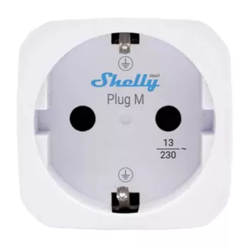 Shelly Plug PM Gen3 Matter 13A inteligentná zásuvka, biela