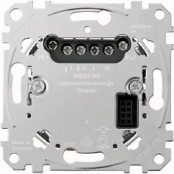 Ovládanie roletovej brány Merten MEG5165-0000, metallic, 220–230 V AC, 50–60 Hz, max. 1000 W