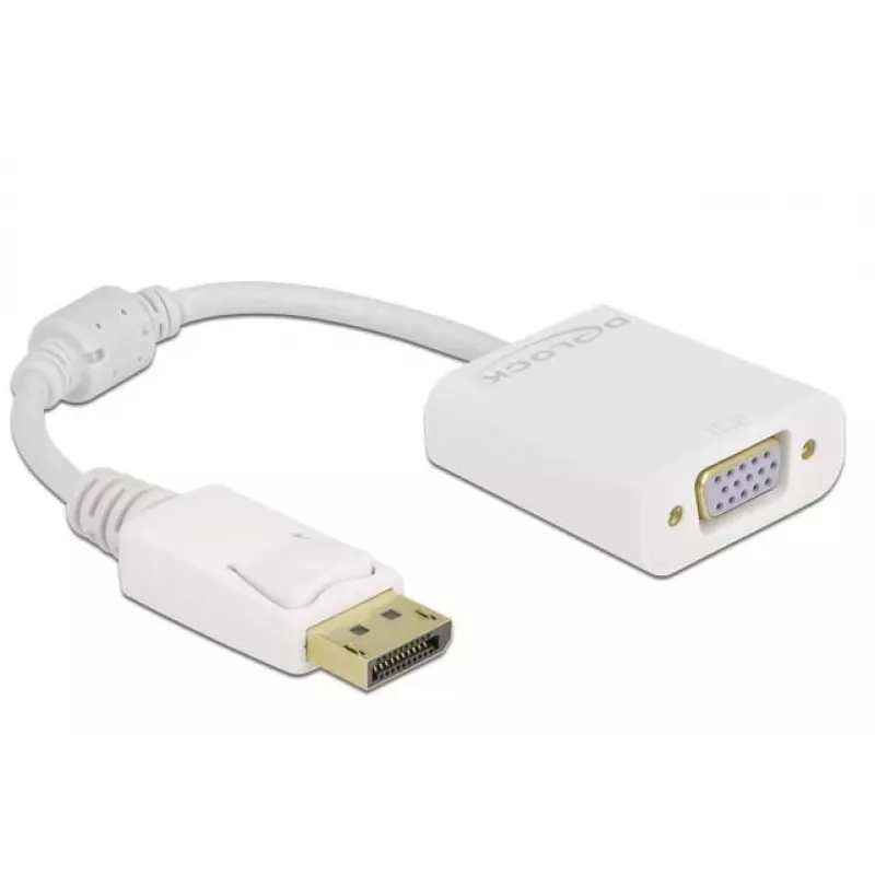 Adaptér DisplayPort 1.2 konektor samec na VGA konektor samica DeLOCK 61007