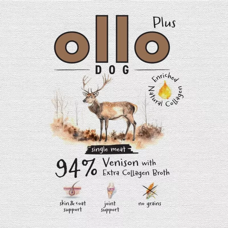 Ollo Plus kolagén jelenie 400g konzerva pre psov