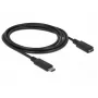 USB kábel DeLOCK 85534 USB 3.2 Gen 1 1,5 m USB C čierny