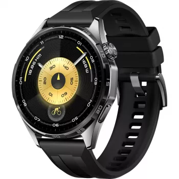 Huawei WATCH GT6 3,73 cm (1,47 inch) AMOLED 46 mm digitálny 466 x 466 pixelov dotykový displej čierna GPS (satelit)