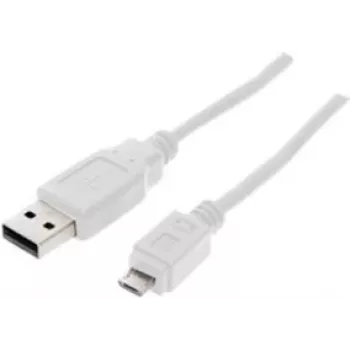 USB kábel ShiverPeaks BS77182-W 1,8 m USB 2.0 Micro-USB B biely