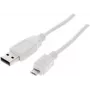 USB kábel ShiverPeaks BS77182-W 1,8 m USB 2.0 Micro-USB B biely