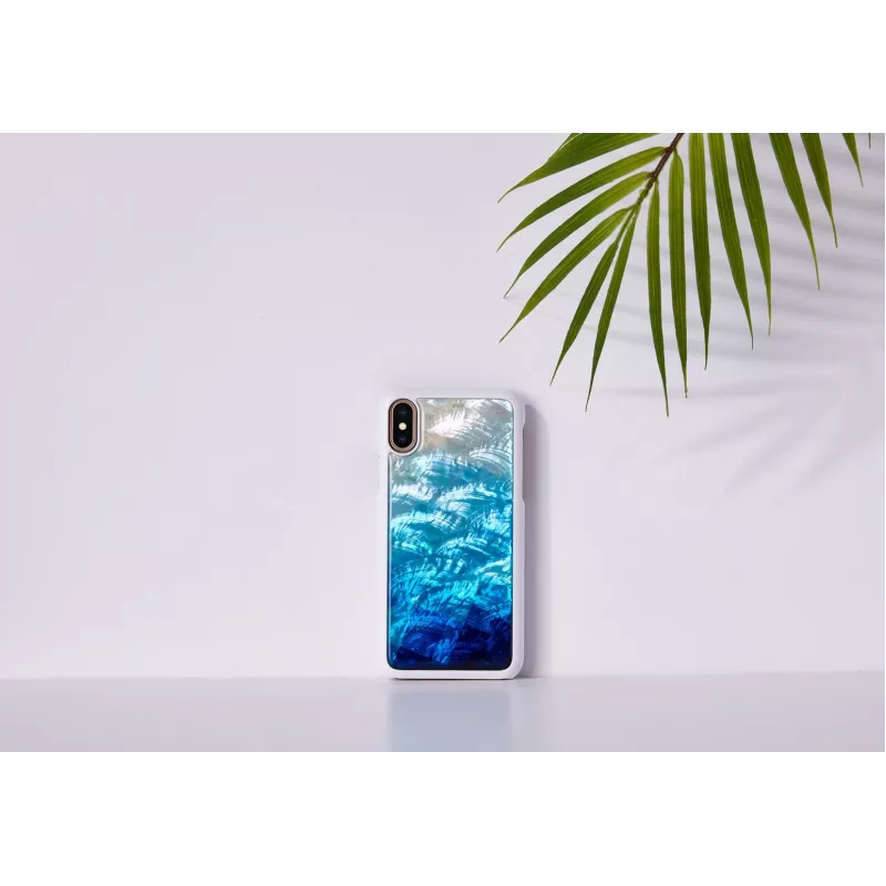 Obal na smartphone iKins pre iPhone XS/S blue lake white